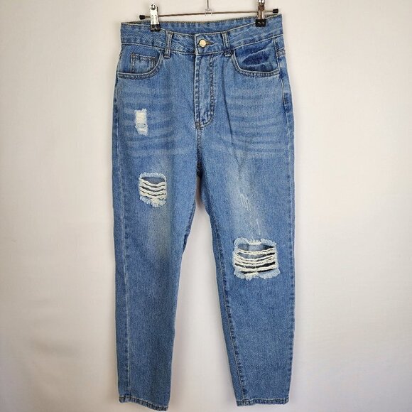 Shein Distressed Mom Jeans S - Picture 1 of 3
